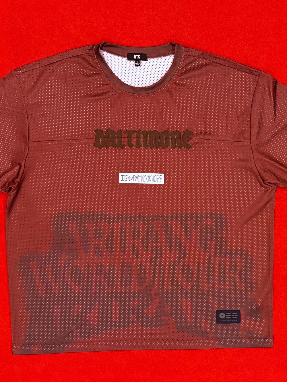 BTS Baltimore Jersey Arirang Tour - Large